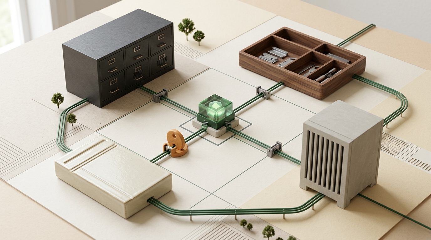 Several existing business tools connected to a controlled AI module without replacing their core structure.