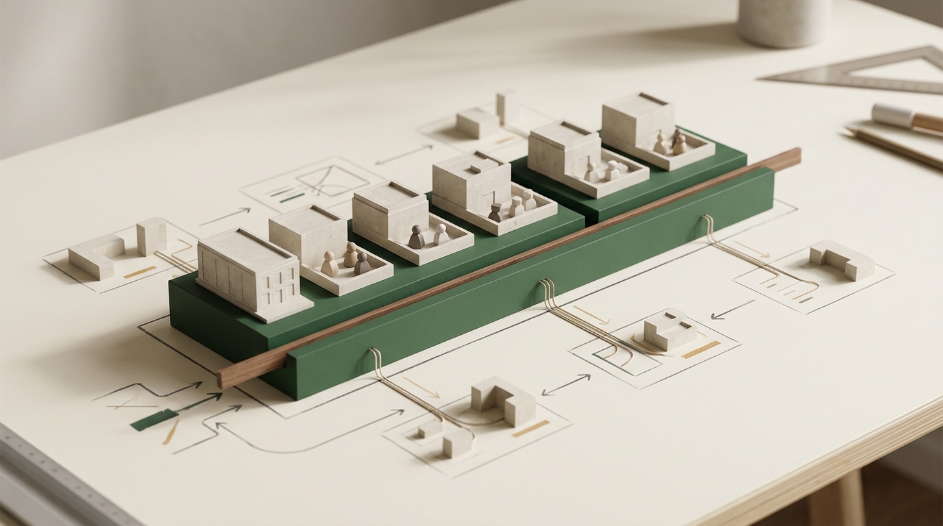 Modular platform serving several organizations around one shared billing and operations core.